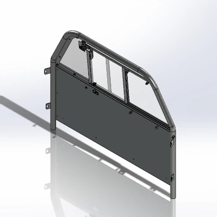 [TP-E-SL1-US-F] - Sedan Size (53"W) Flat Partition with Sliding Window
