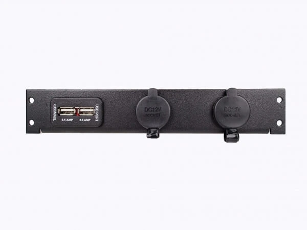 [C-LP2-PS1-USB] - DISCONTINUED – 2 Lighter Plug Outlet W/ 1 USB Cut Outs