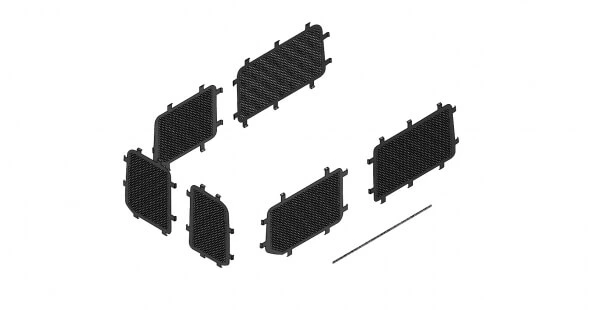 [WGI-F26] - Interior Window Guard Kit for 2015-2024 Ford Transit Window Van (wagon) with Medium Roof, Standard Length 130" WB an