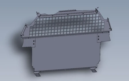 [RP-21SB-SQRPCH-3ROW] - 2021-22 Chevy Suburban Square-Hole Punch Third Row Partition