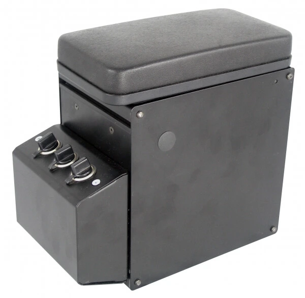 [C-CB-1] - OBSOLETE – Combination Box, External Mount, 3 Lighter Plug Outlets, Flip-Up Armrest