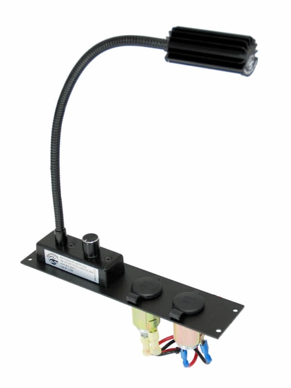 [C-ML-LP2] - OBSOLETE – Internal Console Mount, 2" Plate, 2 Lighter Plug Outlets, 1 LED Map Light