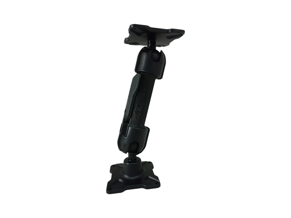[DBM-1150-CL-0304] Dual Ball Mount with 1.50" Clamp-Style Long Housing, One Standard VESA 75 Plate & One Long VESA 75 Plate