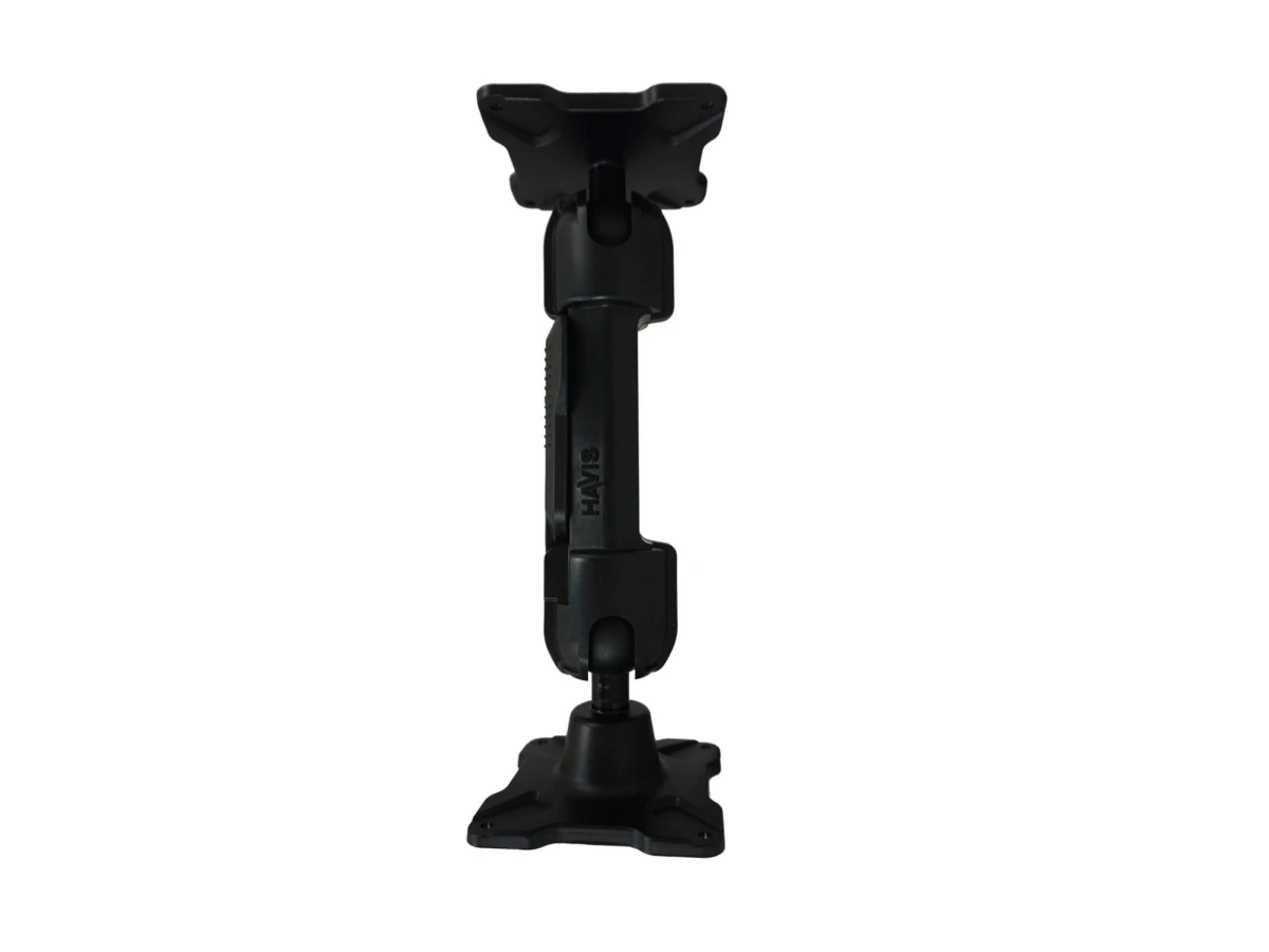 [DBM-1150-CL-0304] Dual Ball Mount with 1.50" Clamp-Style Long Housing, One Standard VESA 75 Plate & One Long VESA 75 Plate