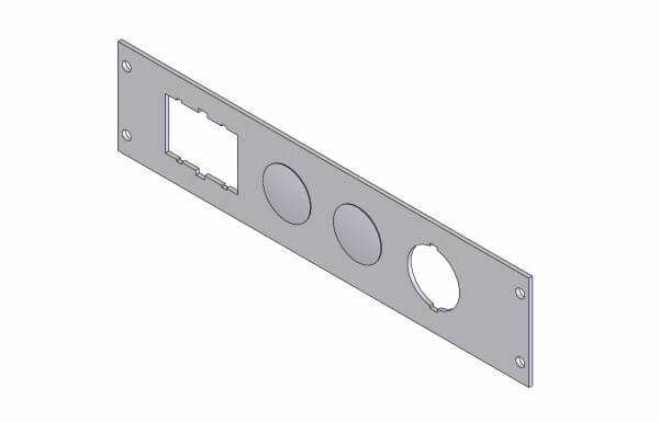 [C-EB20-USD1-1P] - OBSOLETE – 1-Piece Equipment Mounting Bracket, 2" Mounting Space, For 2015-2020 Chevrolet Tahoe OEM 12 Volt S