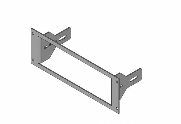 [C-EB30-SW4-1P] - OBSOLETE – 1-Piece Equipment Mounting Bracket, 3" Mounting Space, Fits Federal Signal SW300-B & SW400SS-B Swit