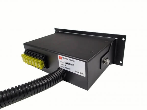 [C-EB30-SW4-1P] - OBSOLETE – 1-Piece Equipment Mounting Bracket, 3" Mounting Space, Fits Federal Signal SW300-B & SW400SS-B Swit