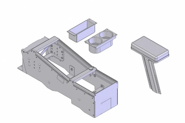 [PKG-CON-136] - OBSOLETE – 2013-2019 Ford Interceptor Utility 21" Premium Angled Console Package