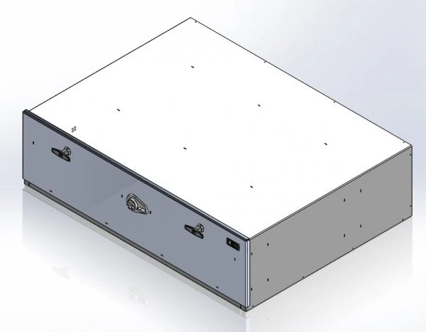[CP-GB403011-PB] - Storage Vault, 40" W x 30" L x 11" H with two draw-tight locking handles and push-button lock
