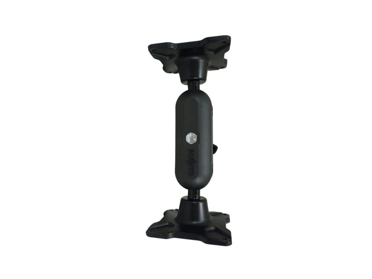 [DBM-1150-KS-0404] Dual Ball Mount with 1.50" Knob-Style Standard Housing, Two Long Stem VESA 75 Plates