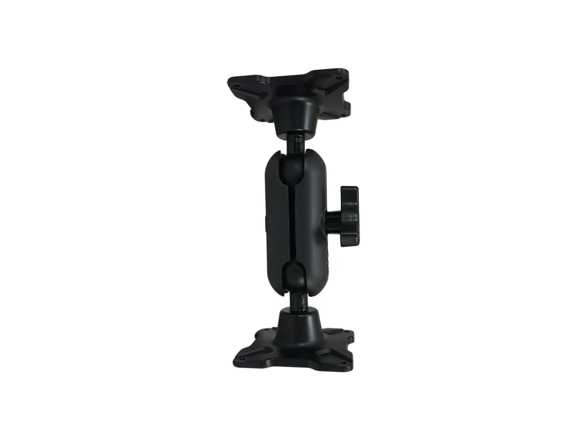 [DBM-1150-KS-0404] Dual Ball Mount with 1.50" Knob-Style Standard Housing, Two Long Stem VESA 75 Plates