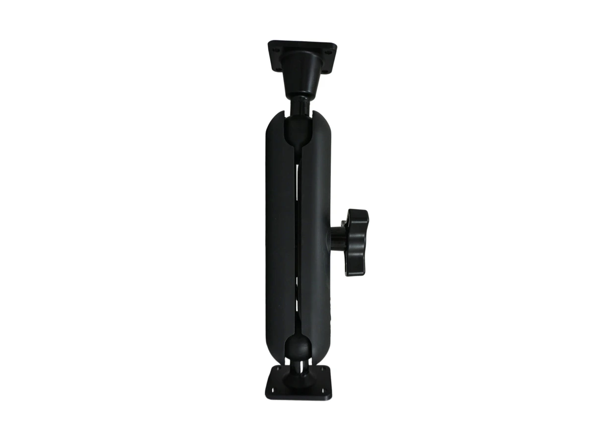 [DBM-1150-KL-0102] Dual Ball Mount with 1.50" Knob-Style Long Housing, One Standard AMPS Plate & One Long AMPS Plate