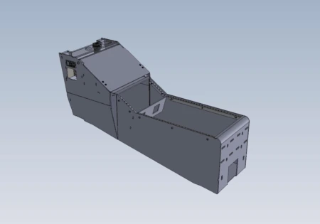 [CC-20UV-0414-PRTR] - 2020+ Ford Police Interceptor UV Printer Console with 18" of Faceplate Mounting Space