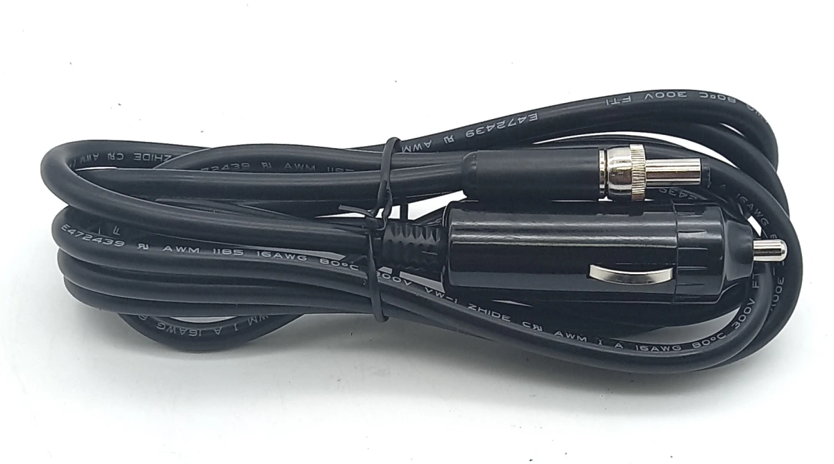 [DS-DA-345] Replacement Power Cable for Rugged USB-C Port Replication Hub with Threaded Power Connector & Cigarette Lighter Plug