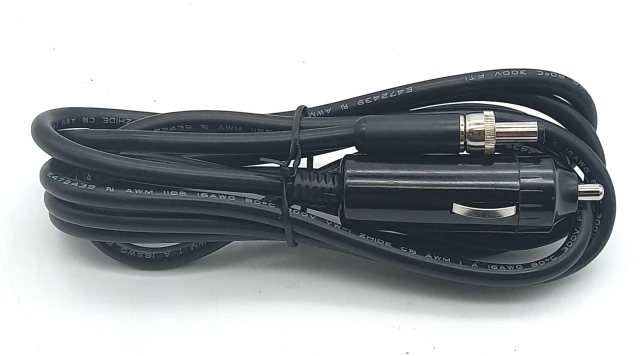 [DS-DA-345] Replacement Power Cable for Rugged USB-C Port Replication Hub with Threaded Power Connector & Cigarette Lighter Plug