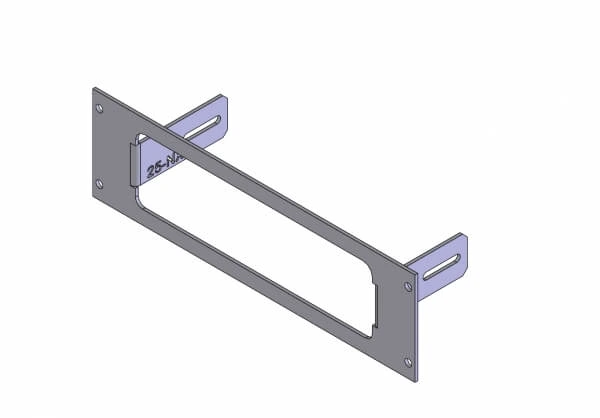 [C-EB25-NX3-1P] - 1-Piece Equipment Mounting Bracket, 2.5" Mounting Space, Fits Kenwood NX Series Radio