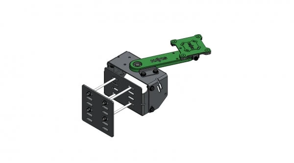 [MH-ARM-0600] - Forklift Pillar Mount & Swivel Arm For Keyboards With 6" Base