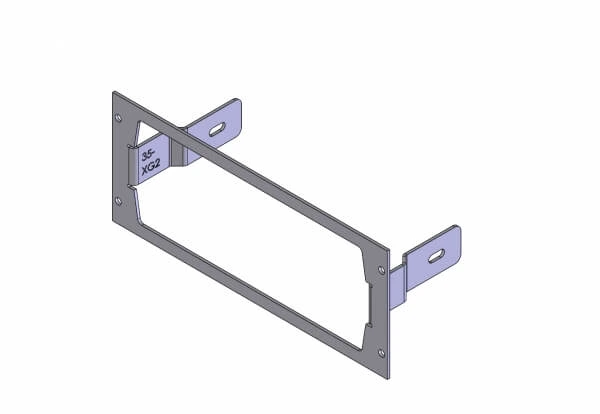 [C-EB35-XG2-1P] - 1-Piece Equipment Mounting Bracket, 3.5" Mounting Space, Fits Harris/L3Harris XG-25M model DM-M78B