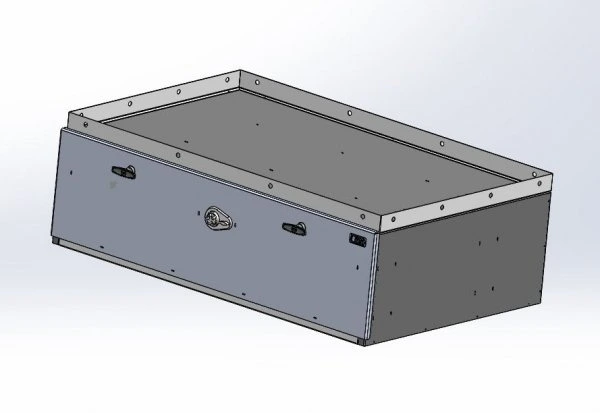 [CP-4429-PB-LIP] - Storage Vault, 44" W x 28" L 14" H Single Drawer with Two Interior Dividers