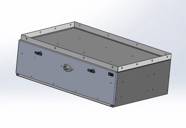 [CP-4429-PB-LIP] - Storage Vault, 44" W x 28" L 14" H Single Drawer with Two Interior Dividers