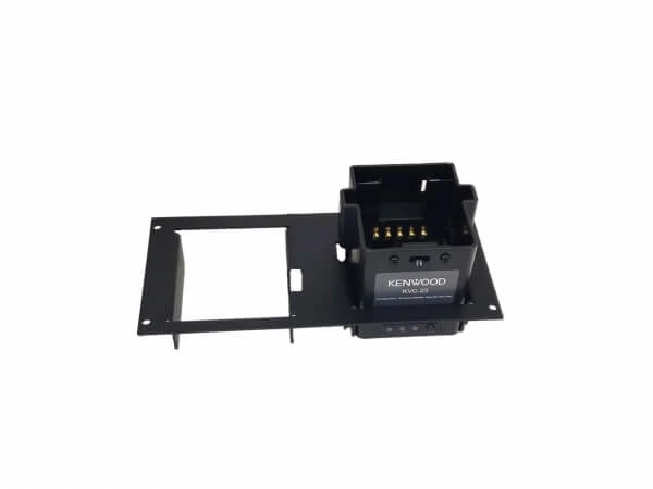 [C-EB40-KVC2-1P] - OBSOLETE – 1-Piece Equipment Bracket, 4" Mounting Space, Fits Two Kenwood KVC-23 Chargers