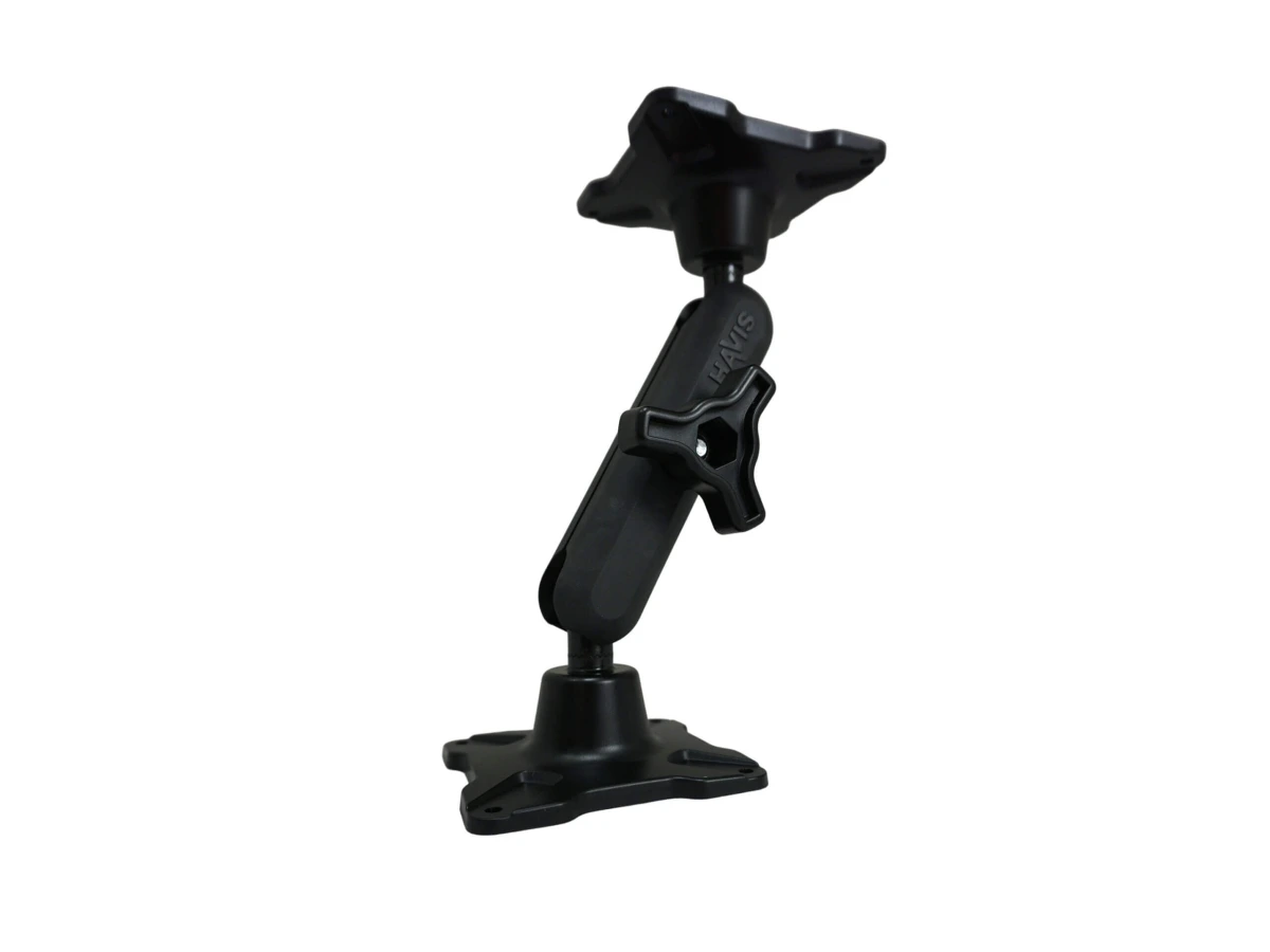 [DBM-1100-KL-0404] Dual Ball Mount with 1.00" Knob-Style Long Housing & Two Long Stem VESA 75 Plates