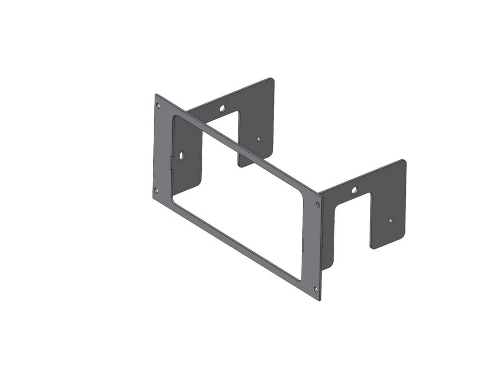 [C-EB40-WCS-1P] 1-Piece Equipment Mounting Bracket, 4" Mounting Space, Fits Whelen Core-S Control System