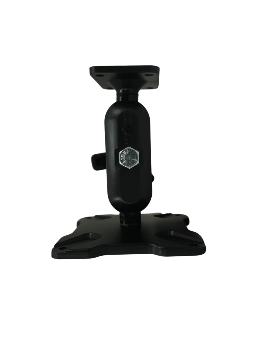 [DBM-1100-KS-0103] Dual Ball Mount with 1.00" Knob-Style Standard Housing, One Standard AMPS Plate & One Standard VESA 75 Plate