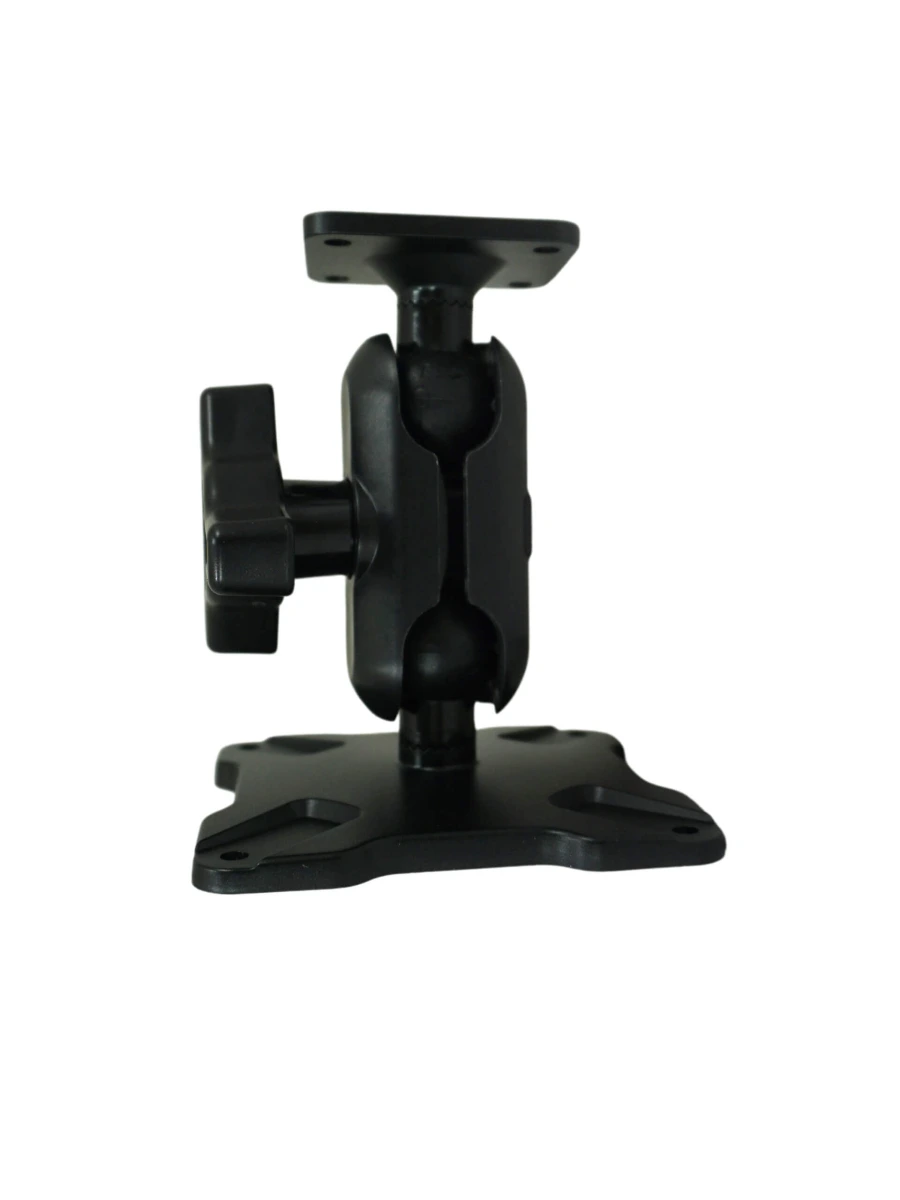 [DBM-1100-KS-0103] Dual Ball Mount with 1.00" Knob-Style Standard Housing, One Standard AMPS Plate & One Standard VESA 75 Plate