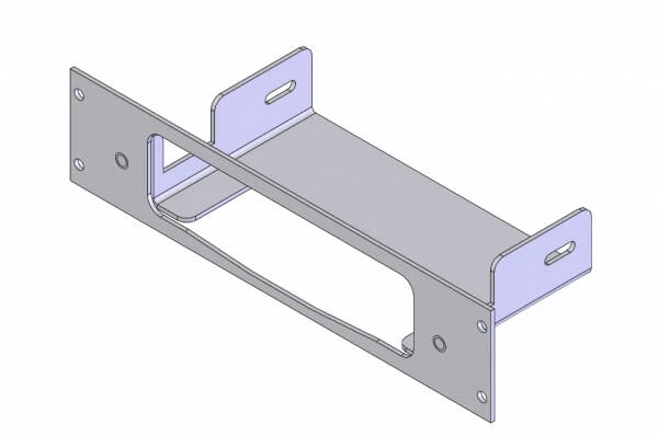 [C-EB20-YFT-1P] - OBSOLETE – 1-Piece Equipment Mounting Bracket, 2" Mounting Space, Fits Yaesu FT-8800R/8900R