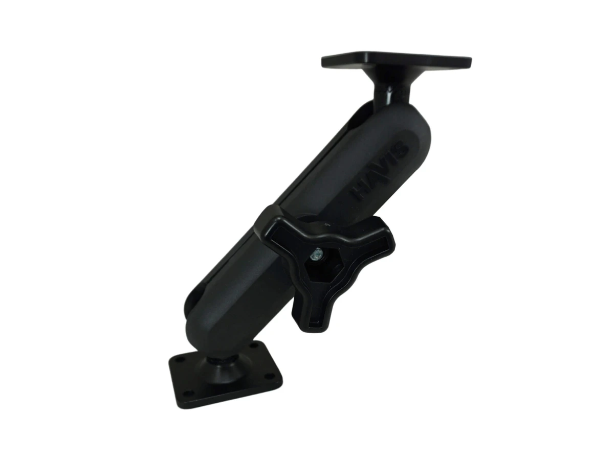 [DBM-1100-KL-0101] Dual Ball Mount with 1.00" Knob-Style Long Housing & Two Standard AMPS Plates