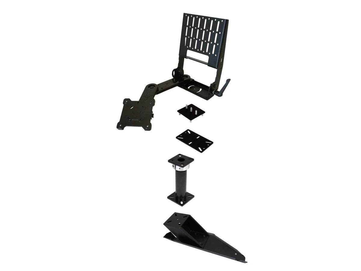 [PKG-PSM-152-T] Standard Tablet Pedestal Mount Package for 2013-2023 Ram 1500 Special Services Police Truck, Tradesman & 1500, 2