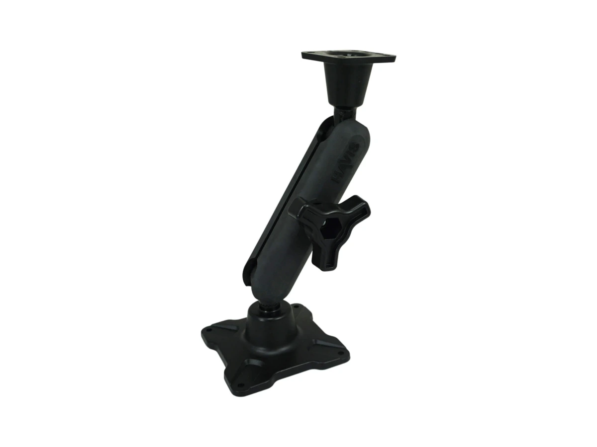 [DBM-1100-KL-0204] Dual Ball Mount with 1.00" Knob-Style Long Housing, One Long AMPS Plate & One Long VESA 75 Plate