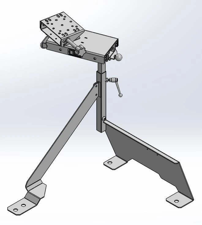 [CM-F15-SL-LED] - Ford Trucks F150 – F250 Passenger Seat Computer Mount with Rotating & Extendable Slide-Arm