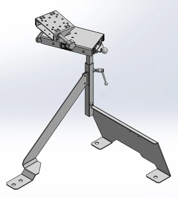 [CM-F15-SL-LED] - Ford Trucks F150 – F250 Passenger Seat Computer Mount with Rotating & Extendable Slide-Arm