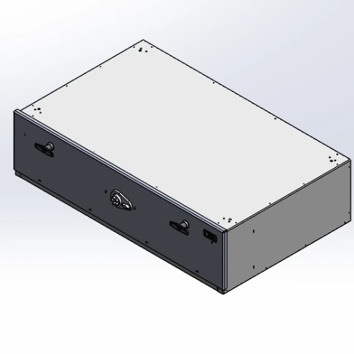 [CP-GB3795-PB] - Storage Vault, 37" W x 22.75" L x 9.5" H with two draw-tight locking handles and push-button lock