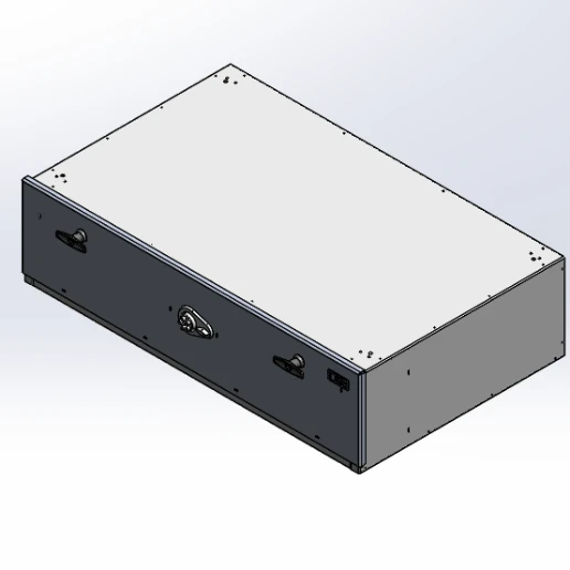[CP-GB3795-PB] - Storage Vault, 37" W x 22.75" L x 9.5" H with two draw-tight locking handles and push-button lock