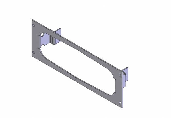 [C-EB30-CDR-1P] - 1-Piece Equipment Mounting Bracket, 3" Mounting Space, Fits Motorola CDM 750, 1250, 1550 Remote Radio Flush-Mo