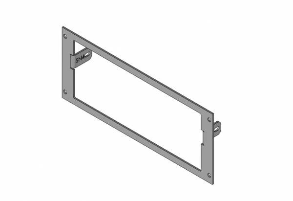[C-EB35-SN4-1P] - 1-Piece Equipment Mounting Bracket, 3.5" Mounting Space, Fits SoundOff Signal Equipment