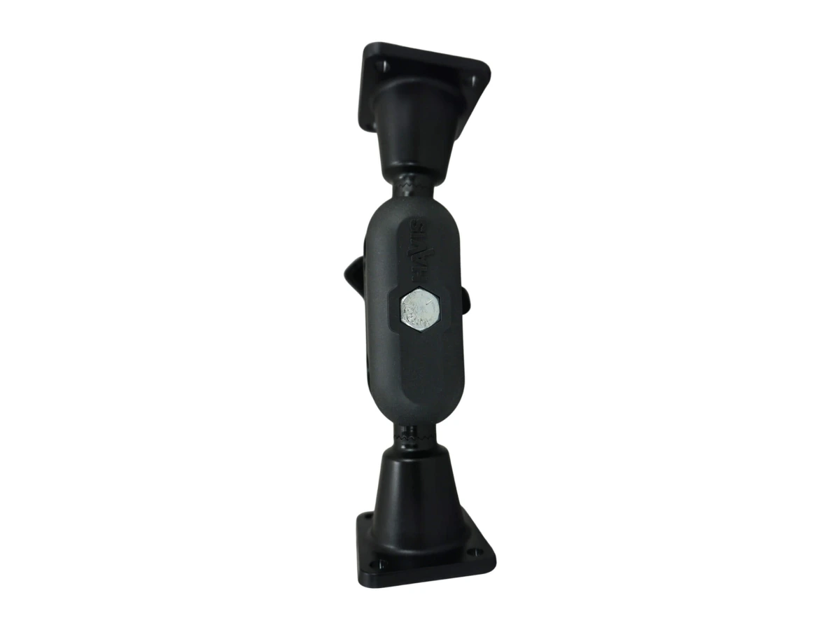 [DBM-1100-KS-0202] Dual Ball Mount with 1.00" Knob-Style Standard Housing & Two Long AMPS Plates
