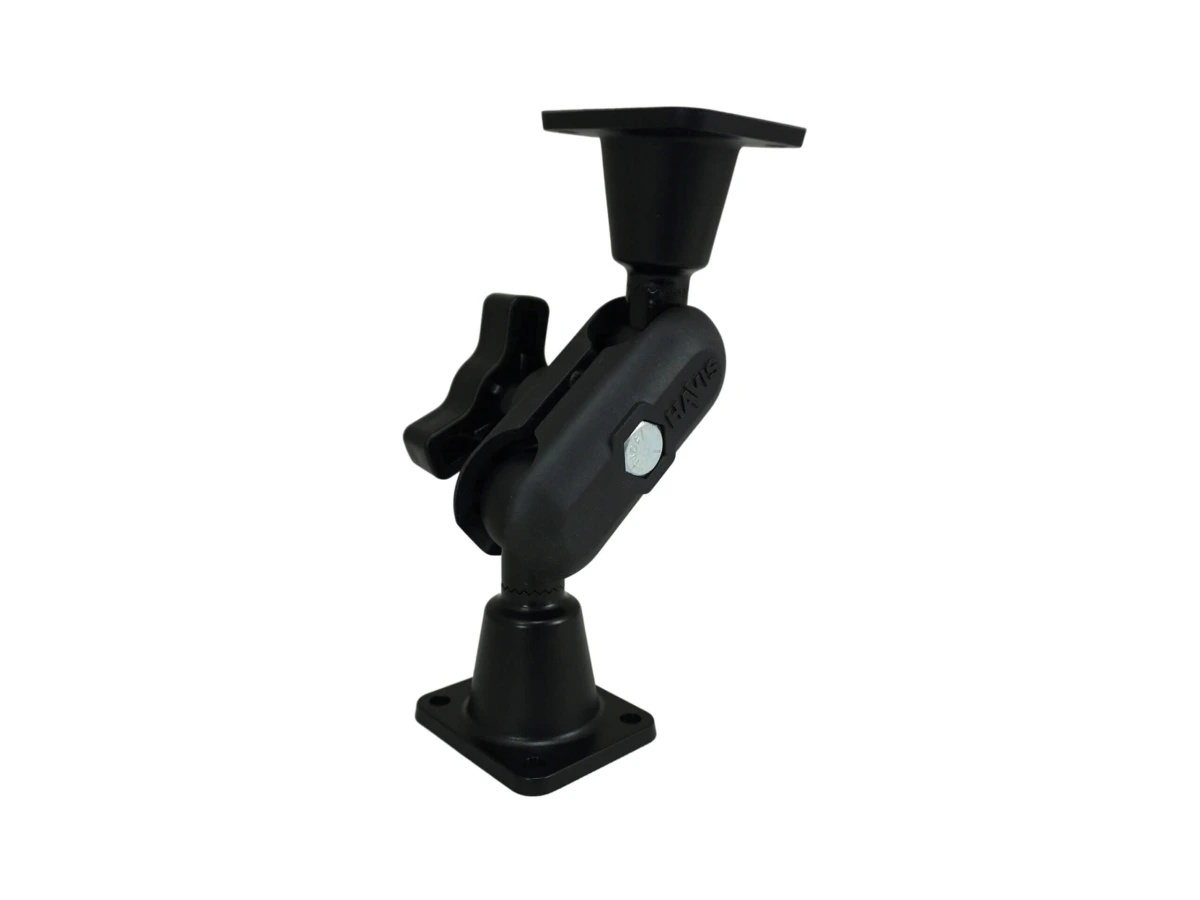 [DBM-1100-KS-0202] Dual Ball Mount with 1.00" Knob-Style Standard Housing & Two Long AMPS Plates