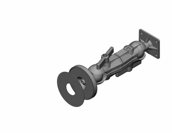 [C-MAG-104] - Heavy-Duty Magnetic Mount with AMPS Mounting Hole Pattern