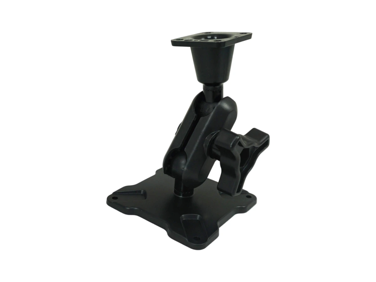 [DBM-1100-KS-0203] Dual Ball Mount with 1.00" Knob-Style Standard Housing, One Long AMPS Plate & One Standard VESA 75 Plate