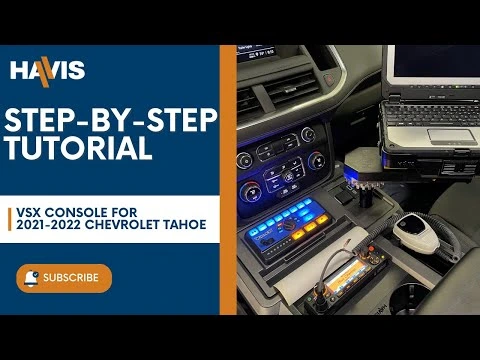[PKG-VSX-1800-TAH-PM-3] - Package – Wide VSX Console with Front Printer Mount for Tablet Docking Stations for 2021-2024 Chevrole