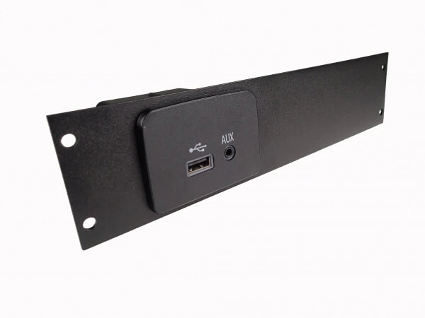 [C-EB20-RAU-1P] - 1-Piece Equipment Mounting Bracket, 2" Mounting Space, Fits Factory USB/AUX module for the 2013-2017 Dodge Ram