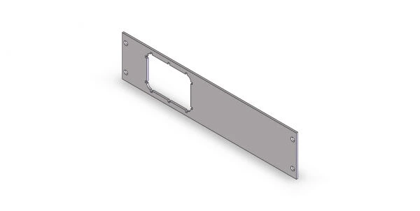 [C-EB20-RAU-1P] - 1-Piece Equipment Mounting Bracket, 2" Mounting Space, Fits Factory USB/AUX module for the 2013-2017 Dodge Ram