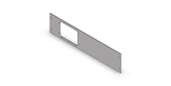 [C-EB20-RAU-1P] - 1-Piece Equipment Mounting Bracket, 2" Mounting Space, Fits Factory USB/AUX module for the 2013-2017 Dodge Ram