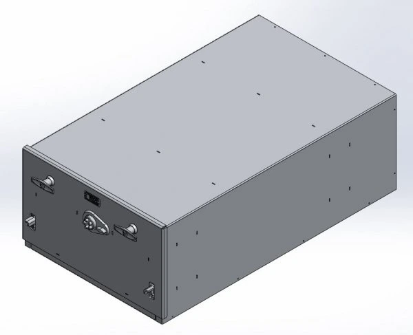 [CP-GB203412-PB] - Storage Vault, 20" W x 32" L x 12" H with two draw-tight locking handles & push-button lock