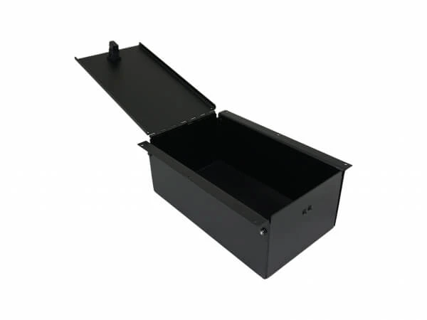 [C-AP-1245-L] - 12" Accessory Pocket W/Hinged Lid & Lock, 4.5" Deep