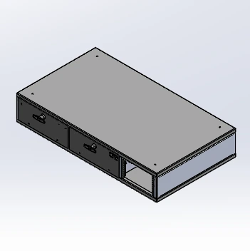 [CP-MS-2D7-22] - Command Post Module, 39" W x 30" L x 7" H with two storage drawers and Equipment mounting area